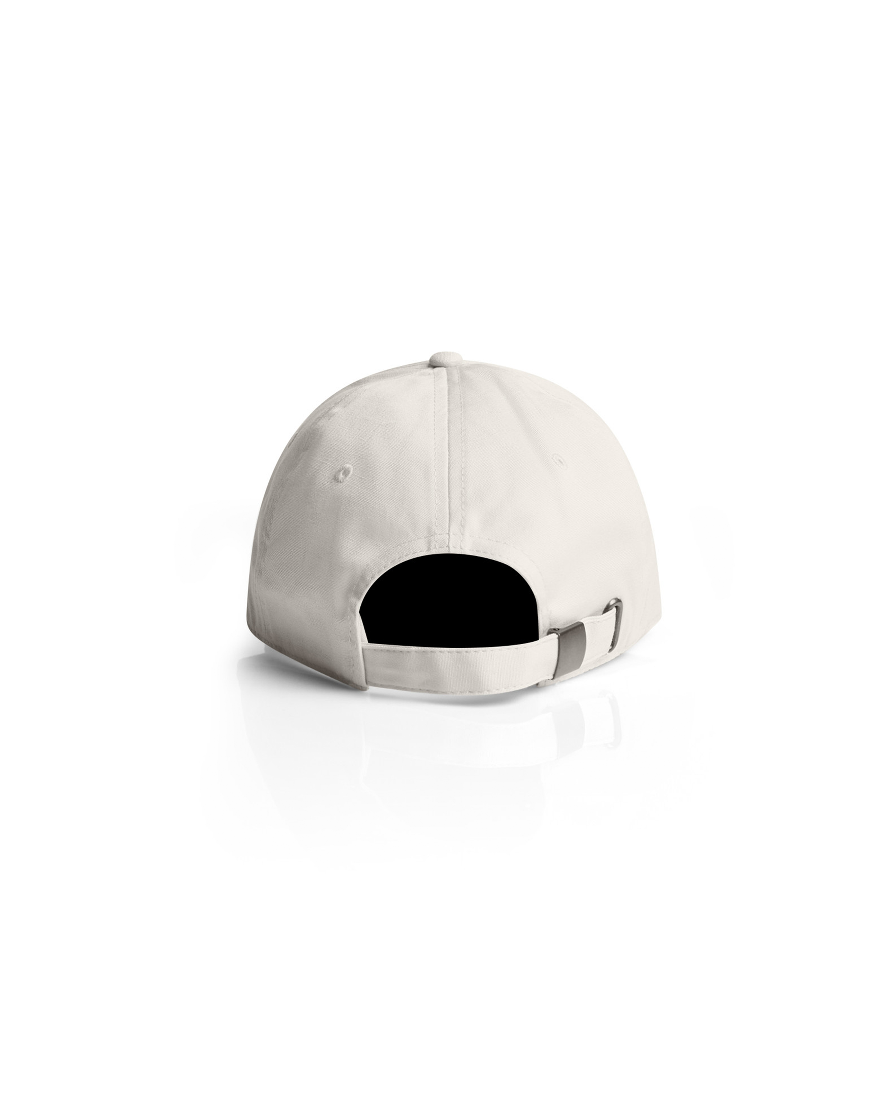 Embroidered Script Cap White Back View