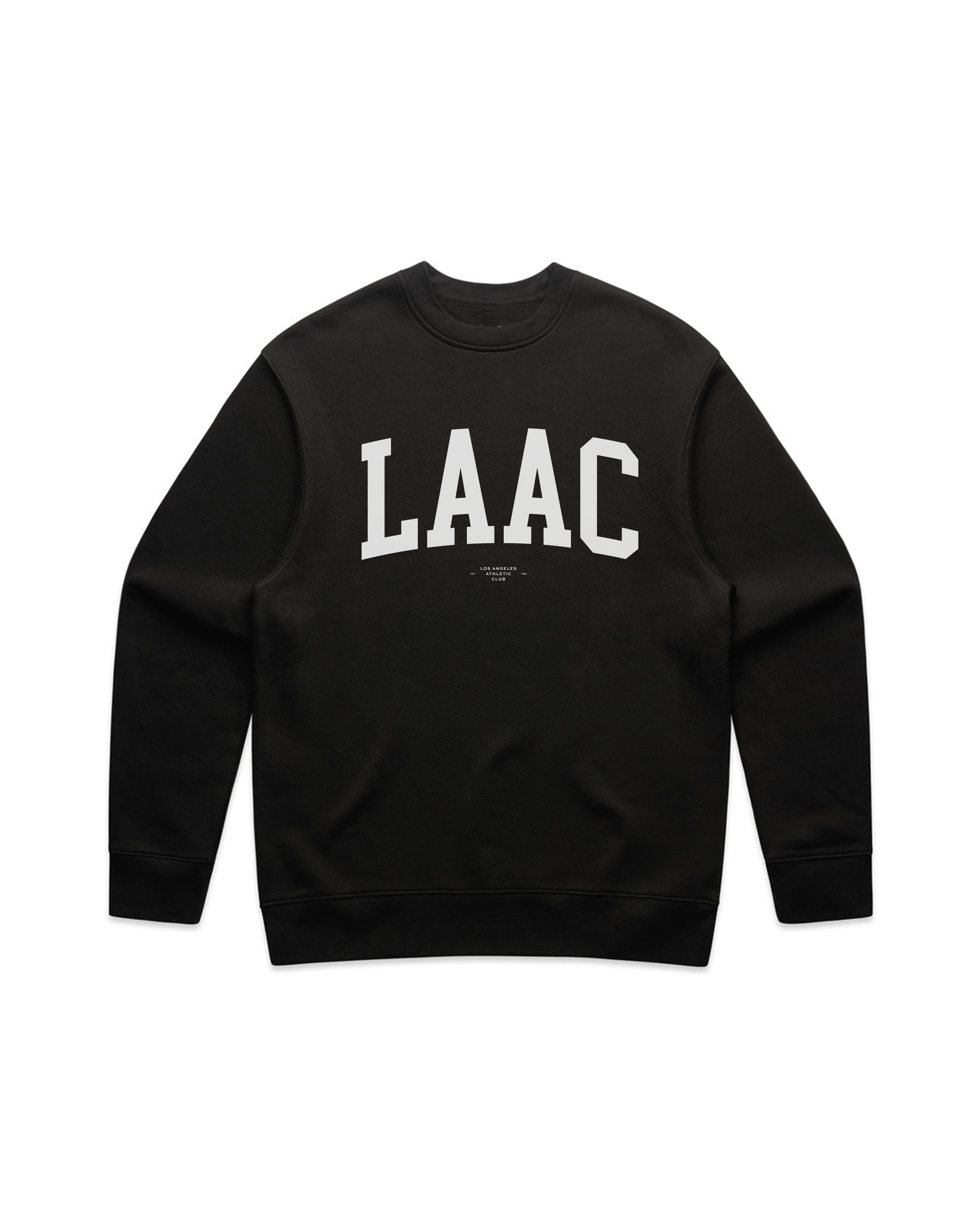 COLLEGIATE LAAC CREWNECK - BLACK
