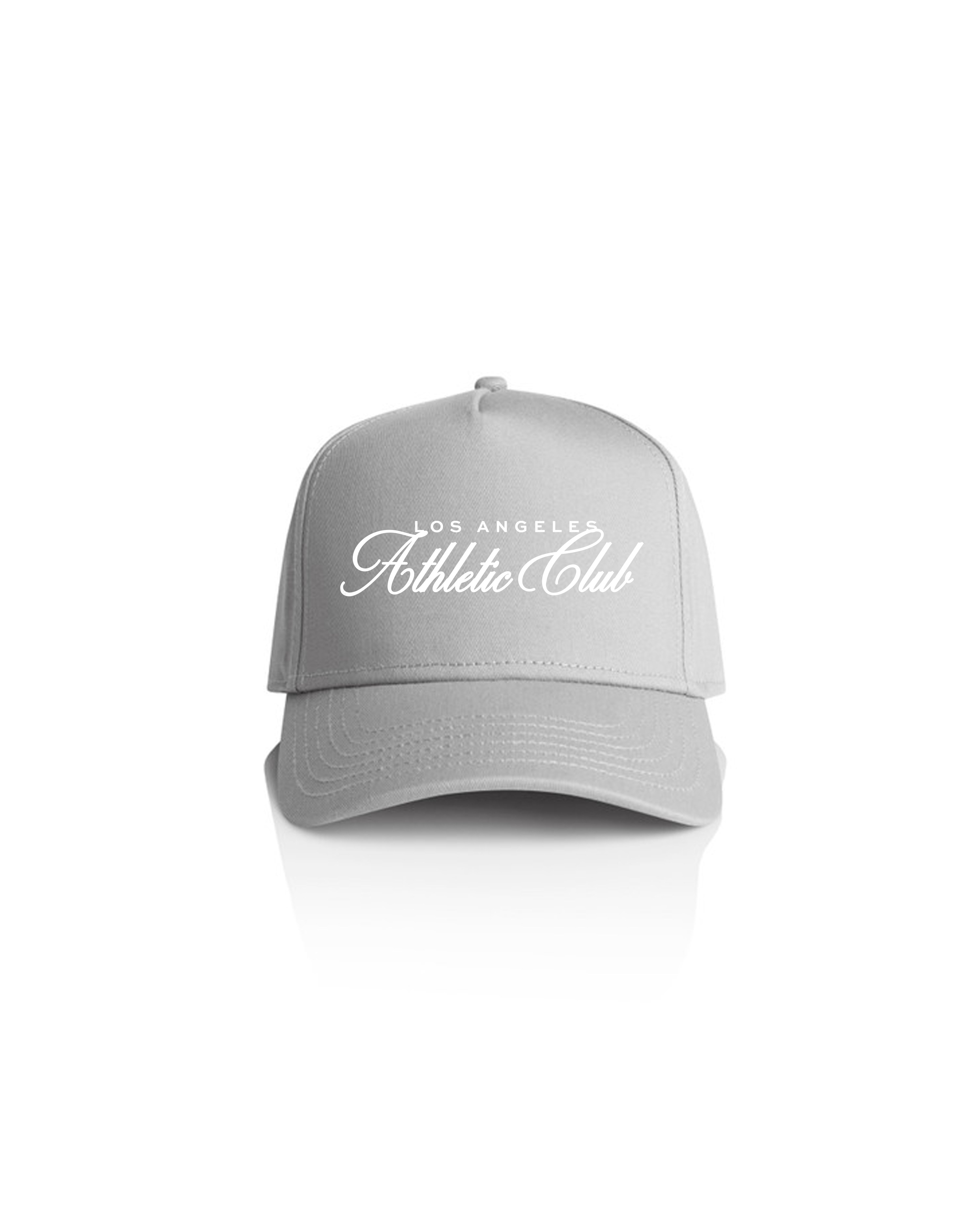 Embroidered Script Snapback - Grey