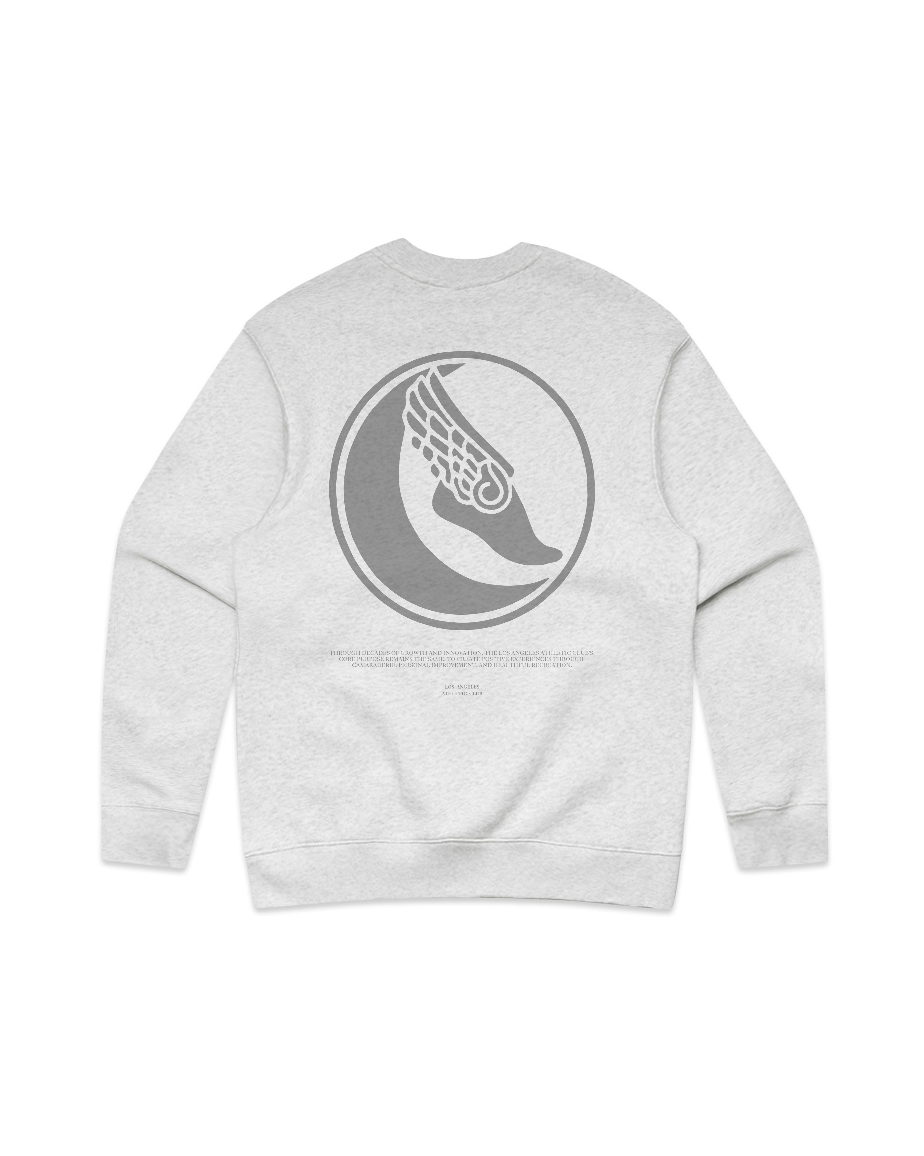 HERITAGE LAAC CREWNECK - HEATHER GREY