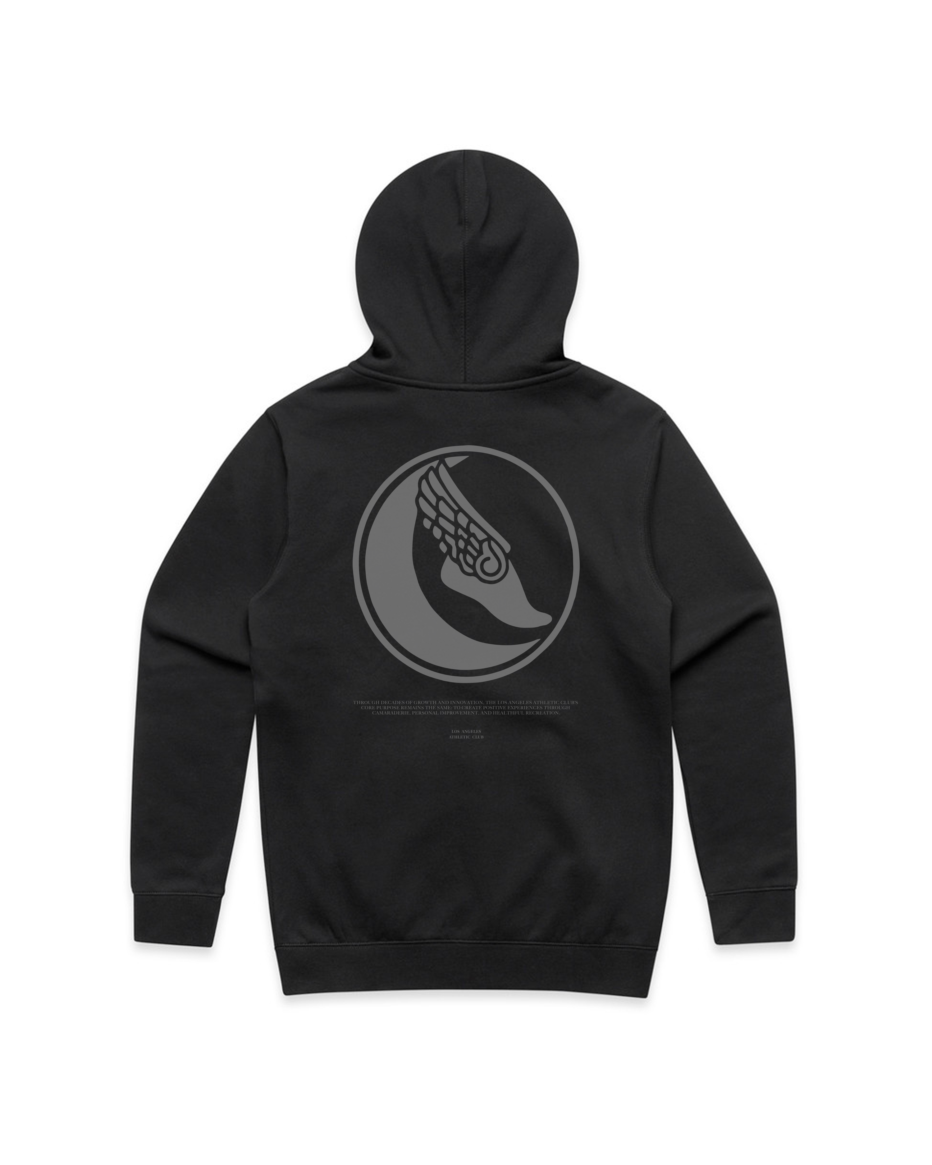 HERITAGE LAAC ZIP HOODIE - BLACK