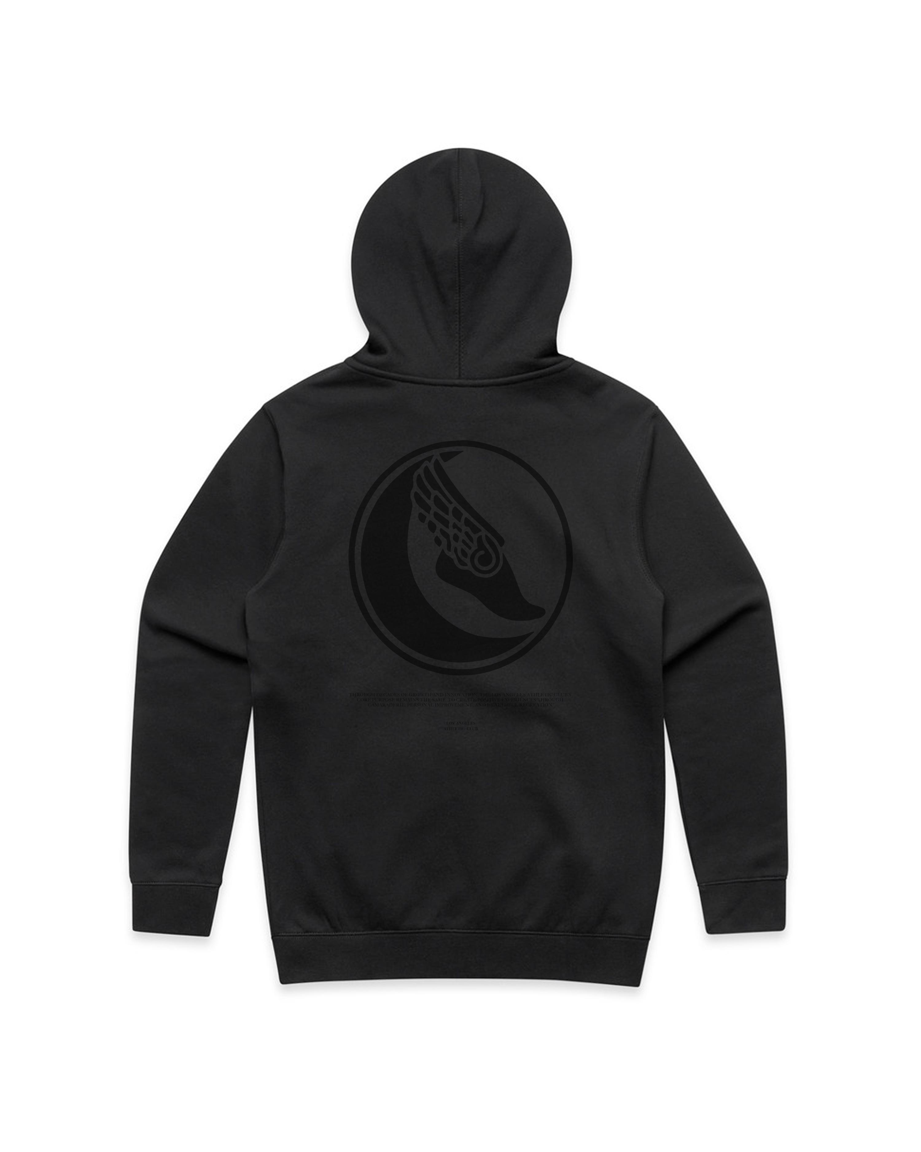 HERITAGE LAAC ZIP HOODIE - TONAL BLACK