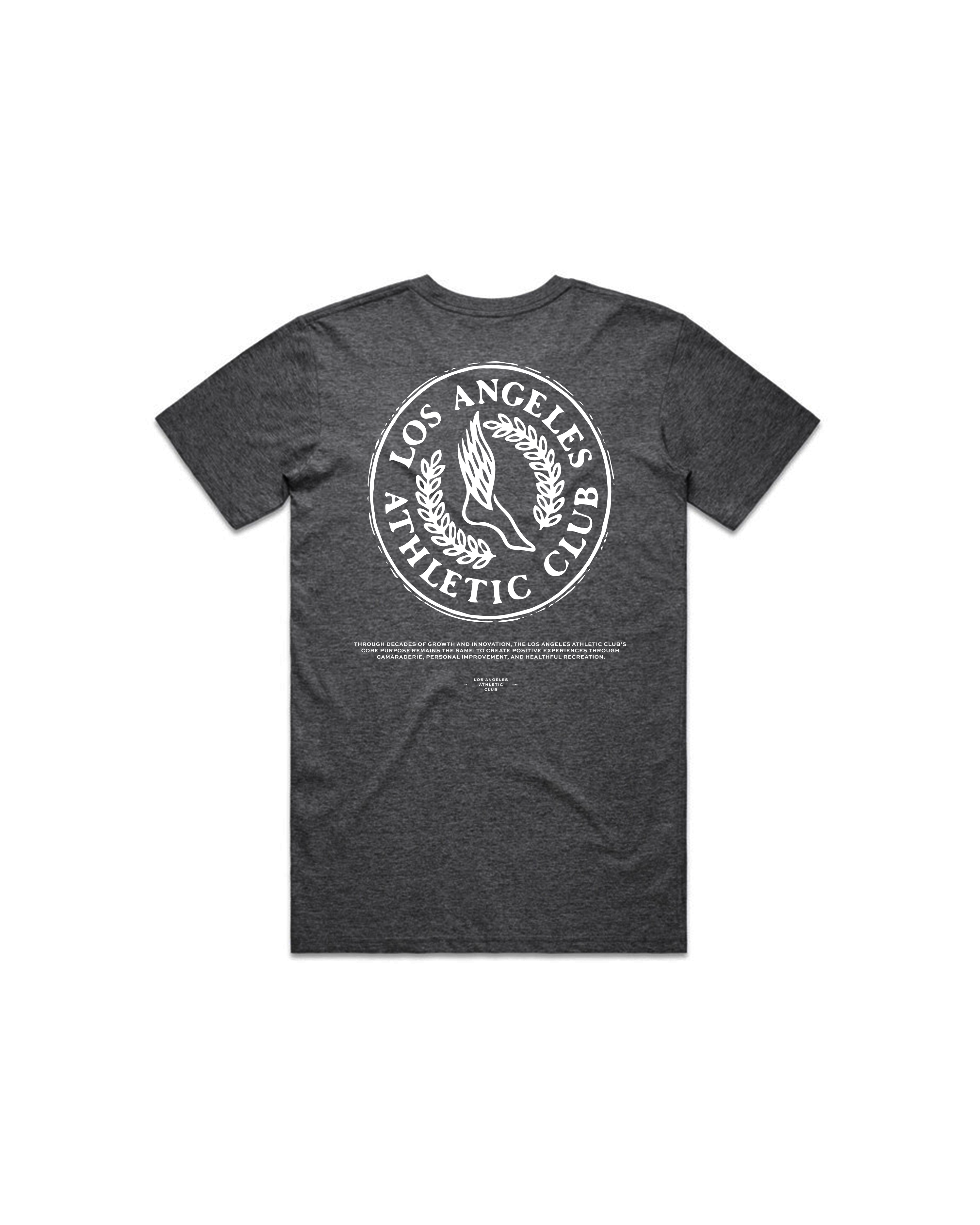 VINTAGE LAAC TEE - CHARCOAL HEATHER