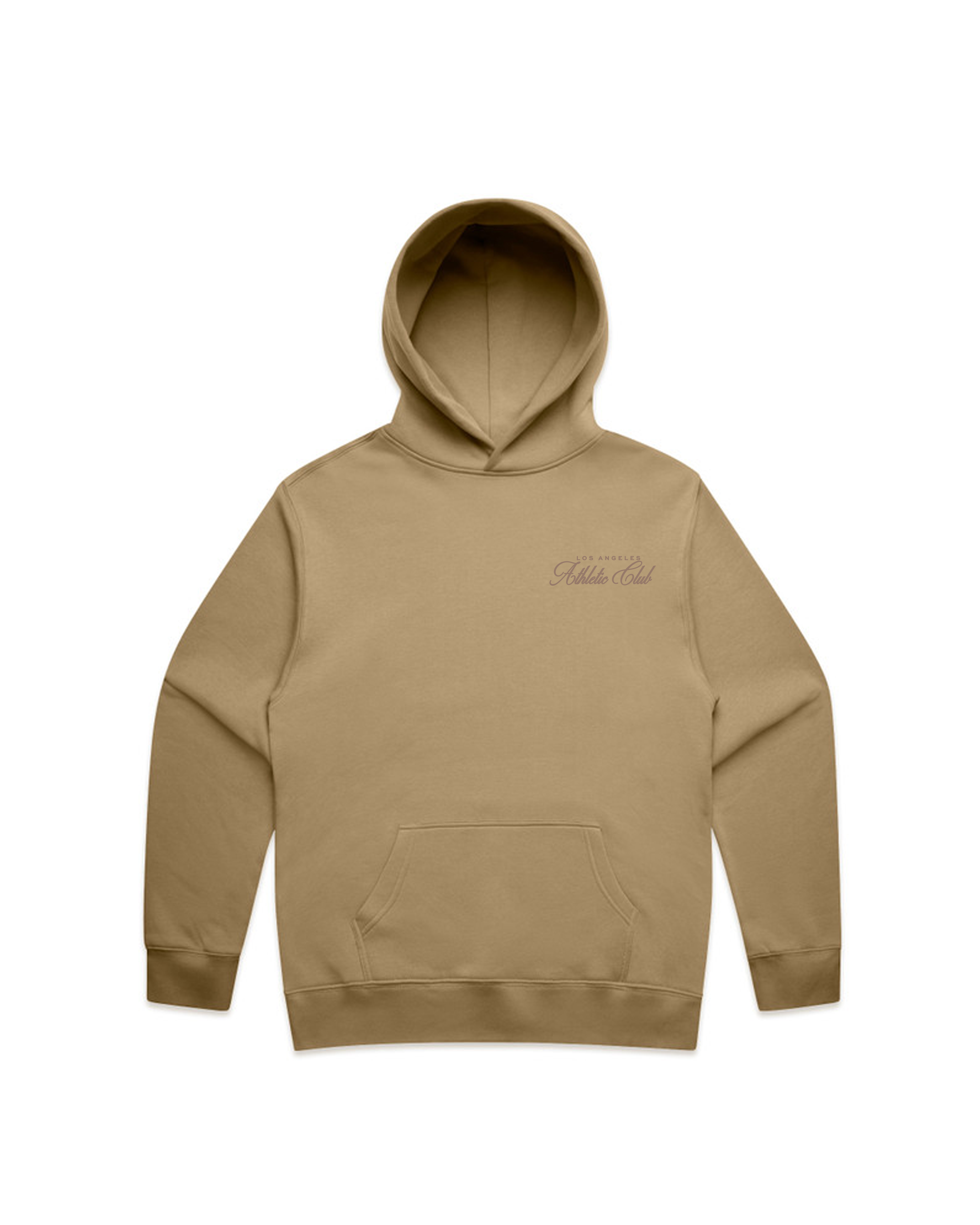SCRIPT HOODIE - TAN