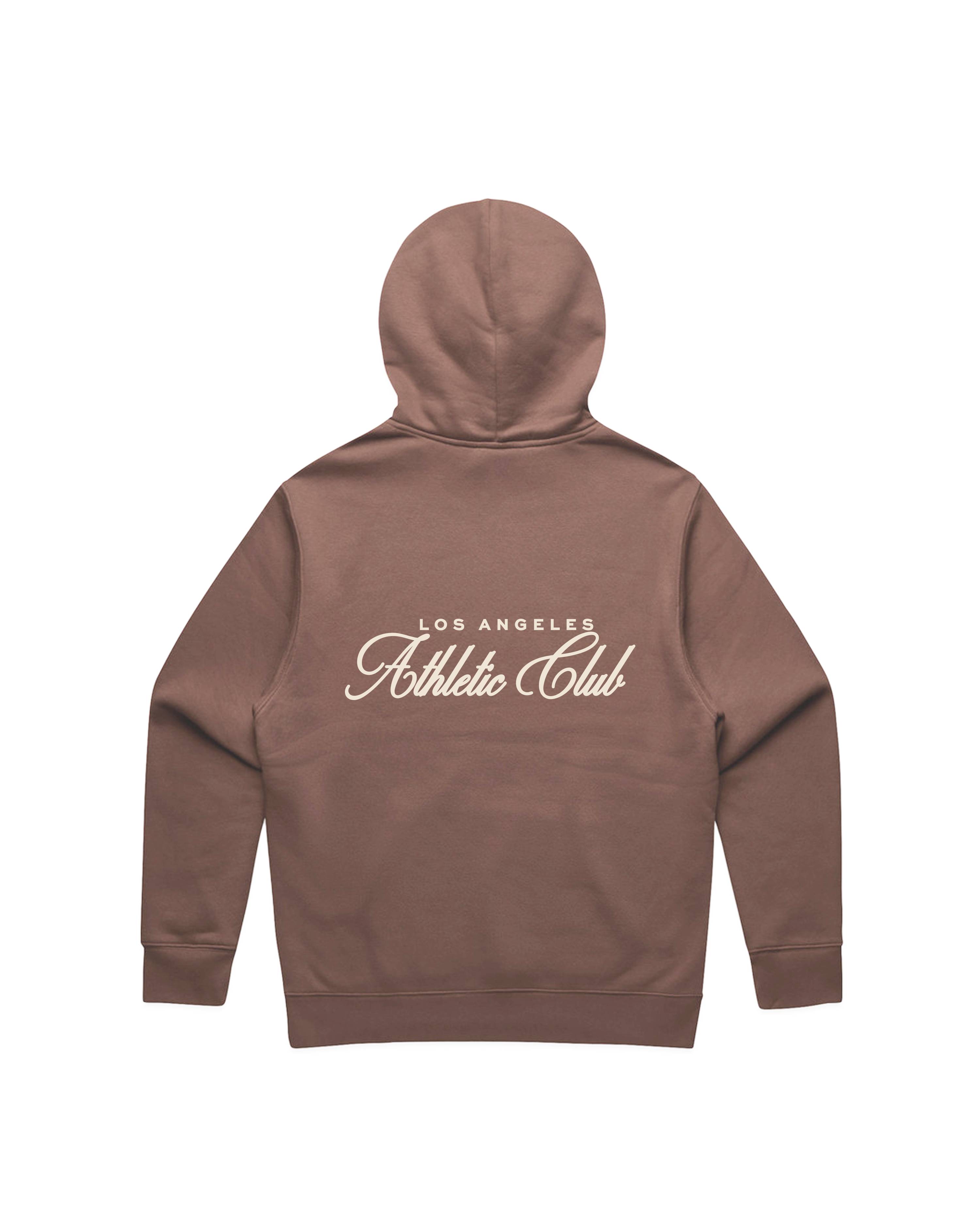 SCRIPT HOODIE - BROWN