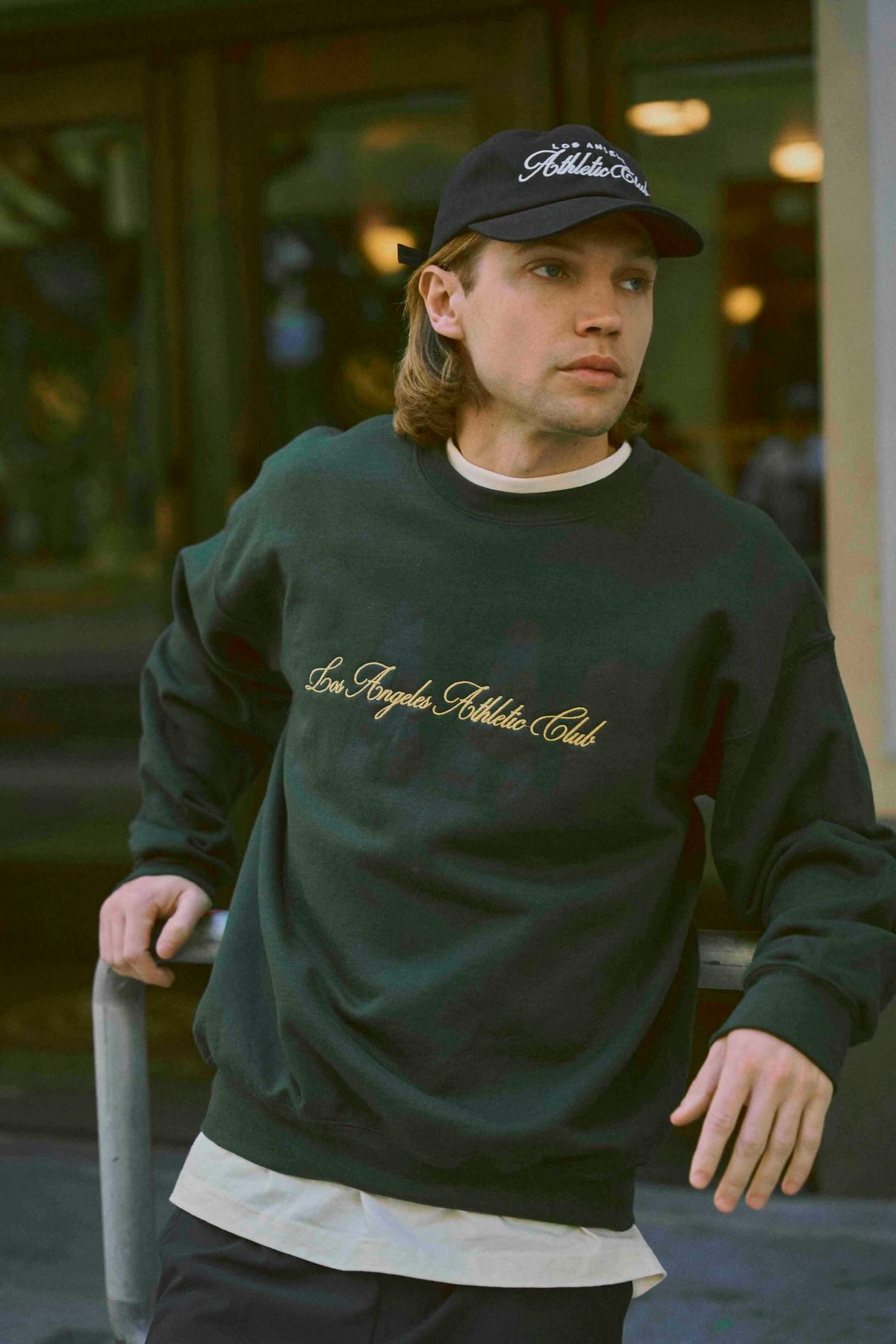 Collegiate Script 2 COLLEGIATE SCRIPT LAAC CREWNECK - PINE