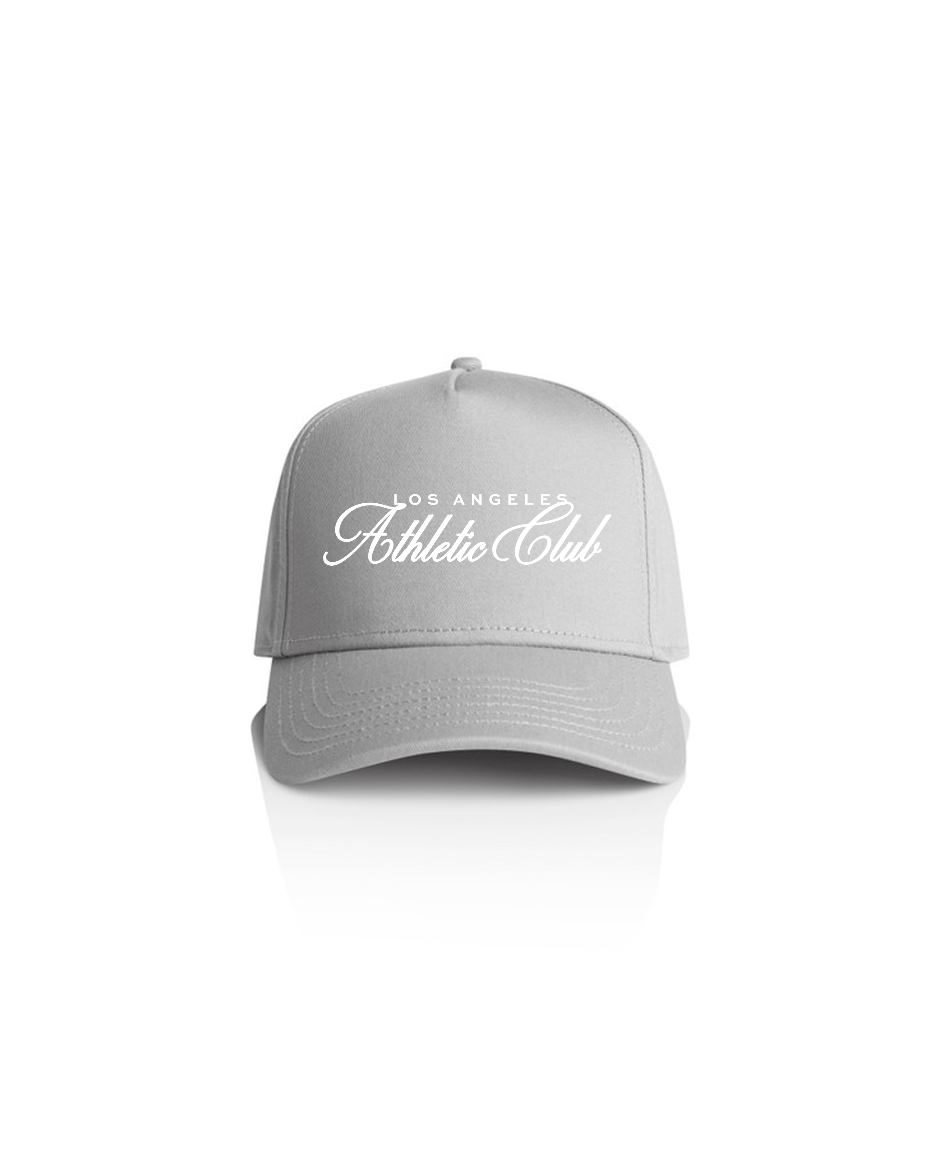 Embroidered Script Cap - Grey