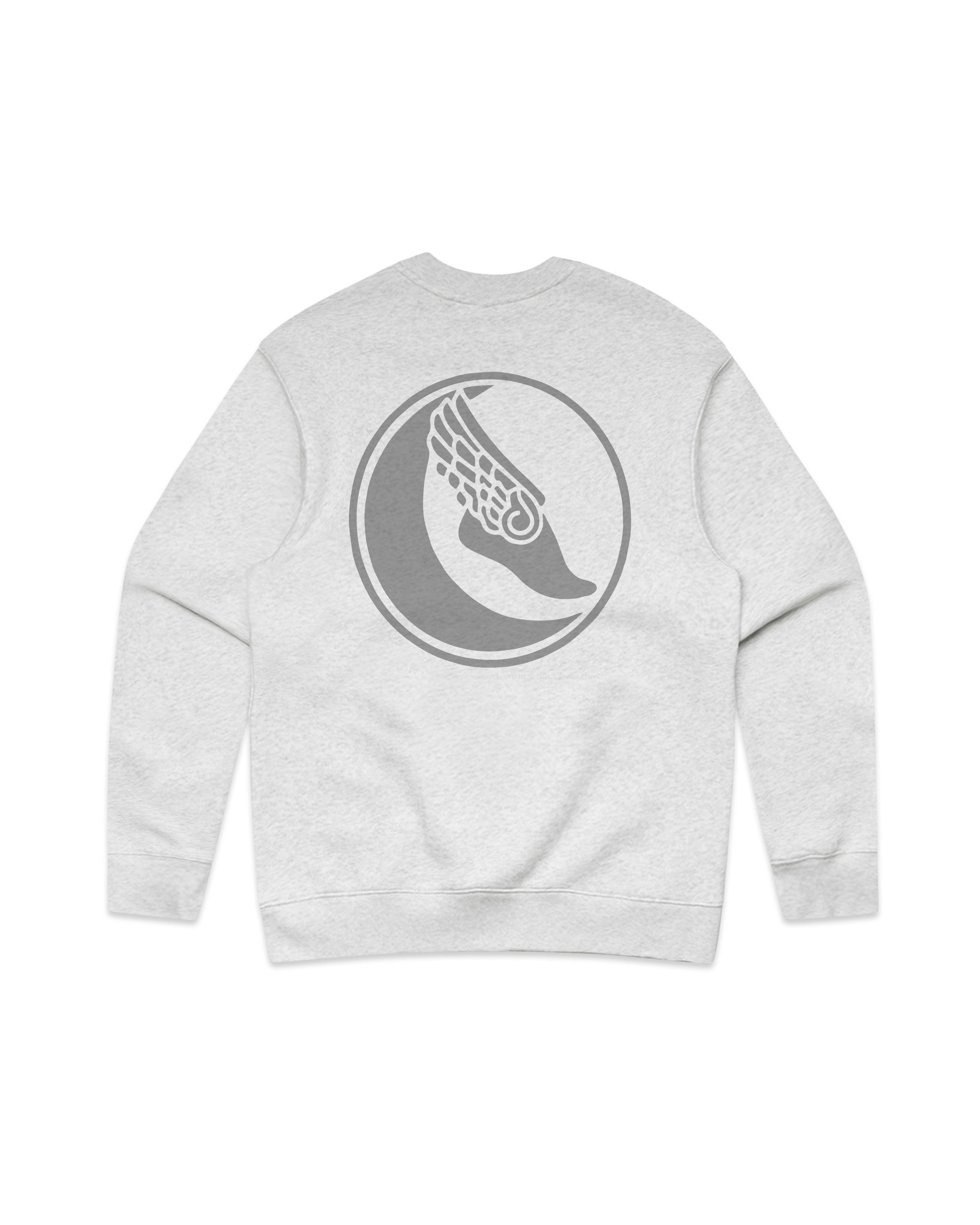 HERITAGE LAAC CREWNECK - HEATHER GREY
