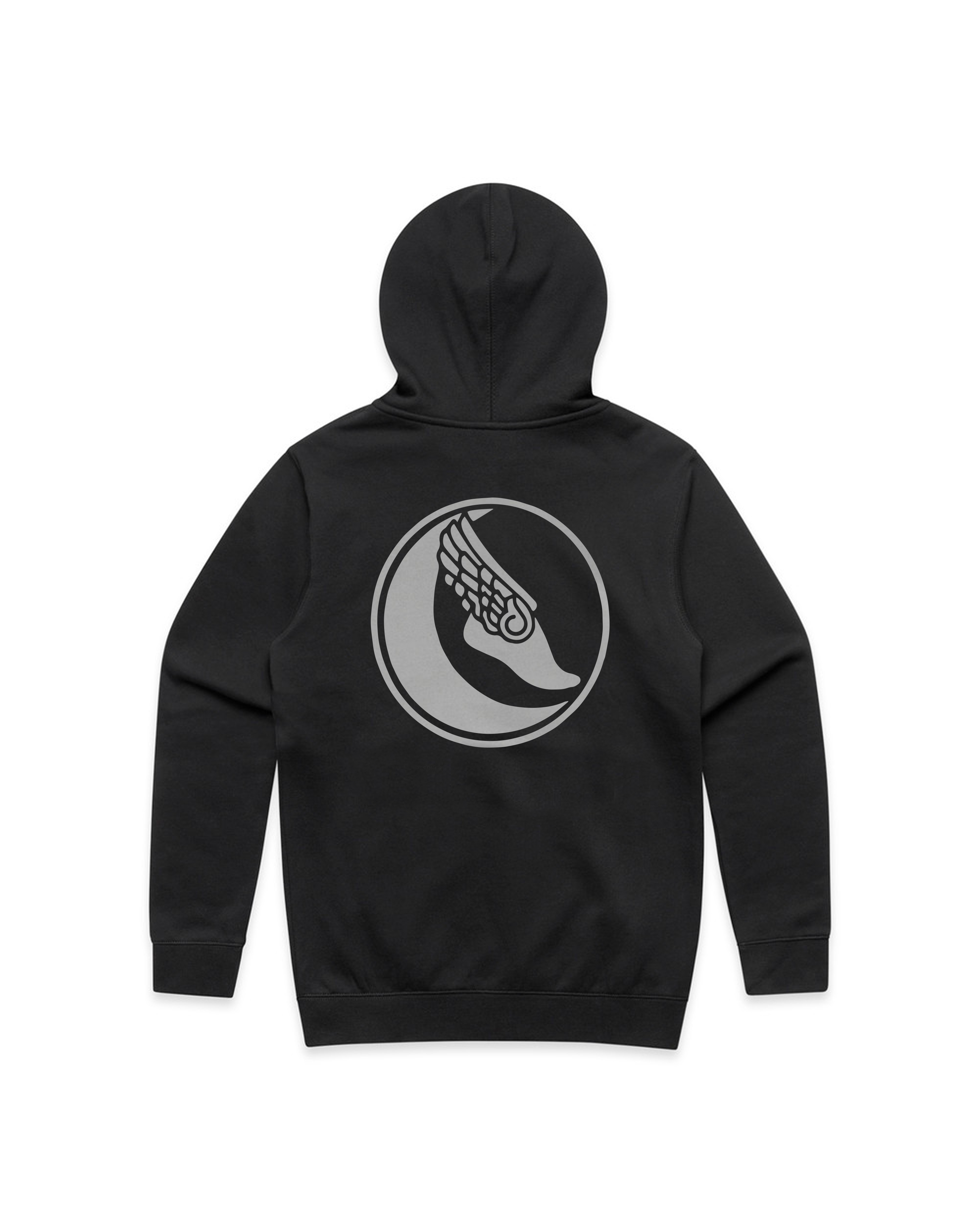 HERITAGE LAAC ZIP HOODIE - BLACK